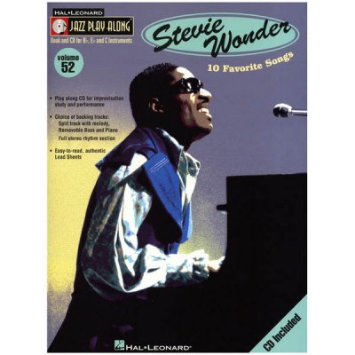 Hal Leonard Jazz Play Along Stevie Wonder