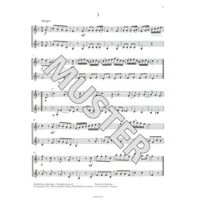Moseler Verlag Mozart Kegelduette Clarinet