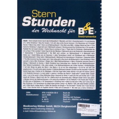 Hildner Musikverlag Sternstunden d.Weihnacht B/E