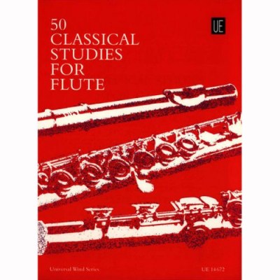 Universal Edition 50 Classical Studies For Flute
