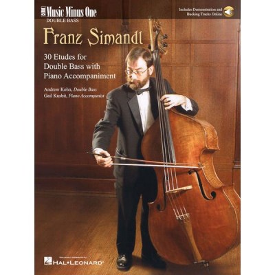 Music Minus One Simandl 30 Etudes Double Bass