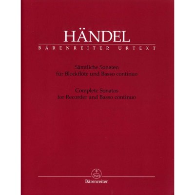 Bärenreiter Händel Sämtliche Sonaten Rec