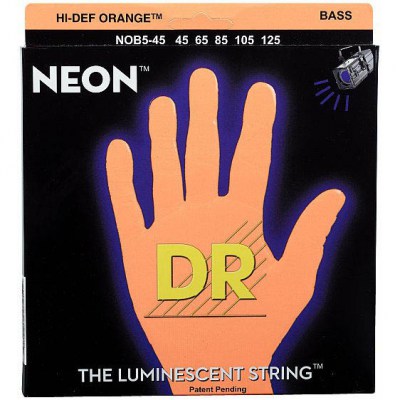 DR Strings HiDef Neon Orange NOB-5-45