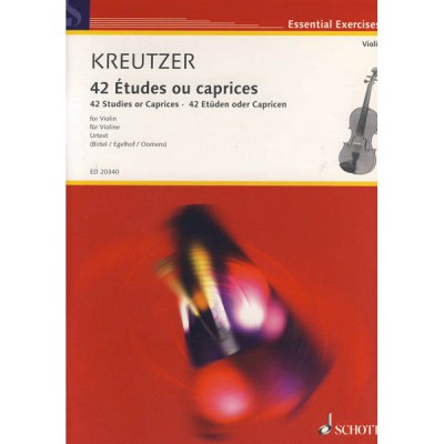 Schott Kreutzer 42 Etudes Violin