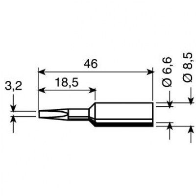 Ersa Soldering Tip 832EDLF