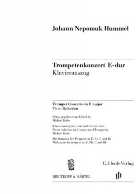 Henle Verlag Hummel Trumpet Concerto