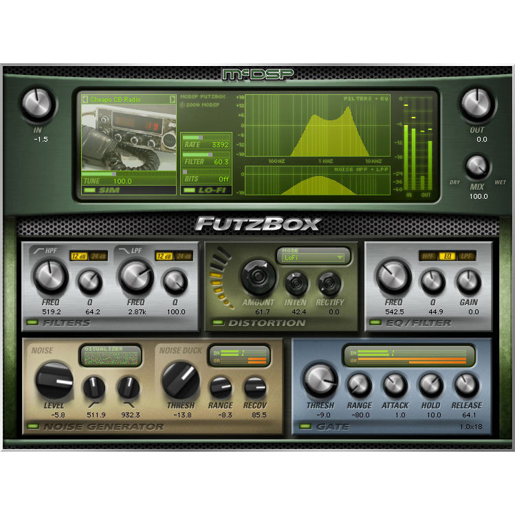 Аудио версию. MCDSP FUTZBOX. MCDSP FUTZBOX 6.1.0.8. Генератор шума VST. VST для позиционирования звука.