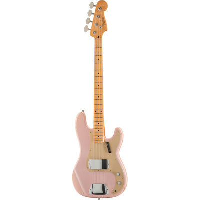 shell pink fender bass