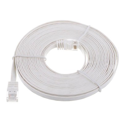 Lindy Cat6 Flach-Cable 5m White