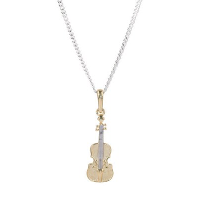 Rockys Necklace Violin Gold/Silver