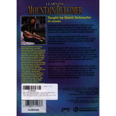 Homespun Mountain Dulcimer (DVD)