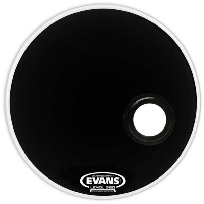 Evans 24" E-Mad Reso Bass Drum BK