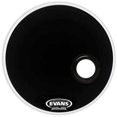 Evans 20" E-Mad Reso Bass Drum BK