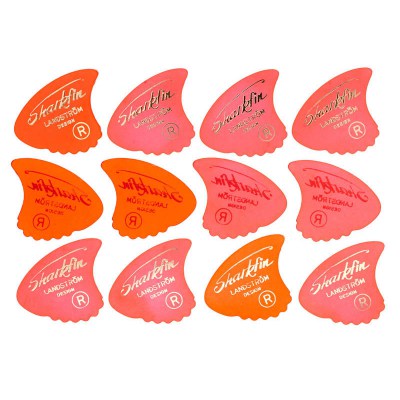 Sharkfin Pick Goldprint Soft Red