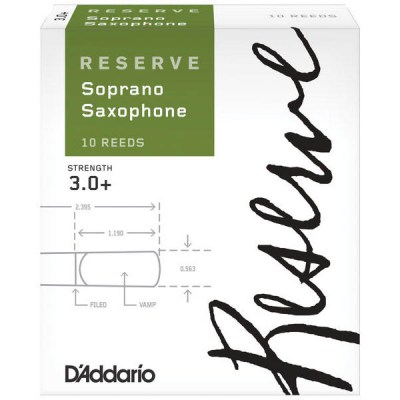 D'Addario Woodwinds Reserve 3,0+ Soprano Saxophone