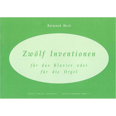 Meck Verlag  Zwolf Inventionen f.Kl/Orgel