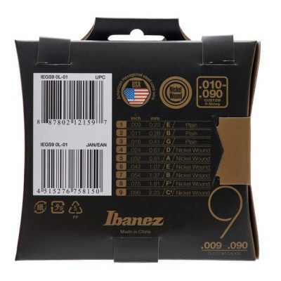 Ibanez IEGS9 E-Guitar String Set 009