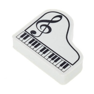 A-Gift-Republic Eraser Piano G-Clef White