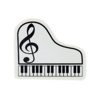 A-Gift-Republic Eraser Piano G-Clef White