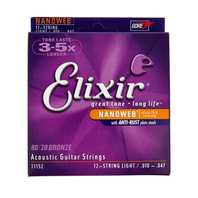 Elixir Nanoweb Light 12 Str. Acoustic