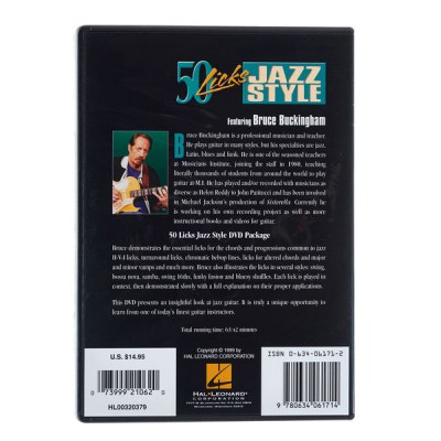 Hal Leonard Jazz Styles 50 Licks DVD