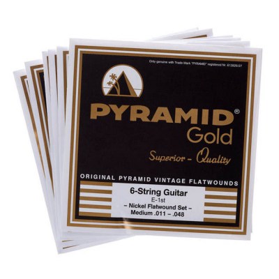 Pyramid Gold Flatwound 011-048