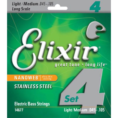 Elixir 14677 Stainless Steel L/M Bass