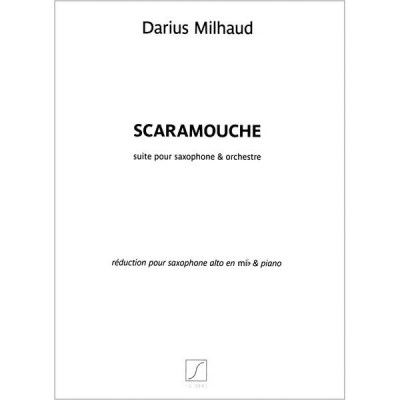 Editions Salabert Milhaud Scaramouche A-Sax