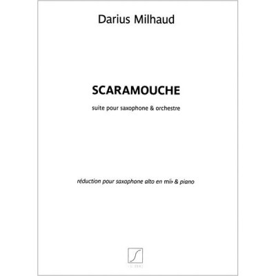 Editions Salabert Milhaud Scaramouche A-Sax