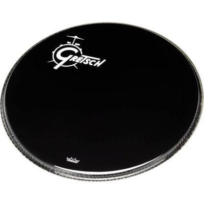 Gretsch 20" Bass Drum Head Black/Logo