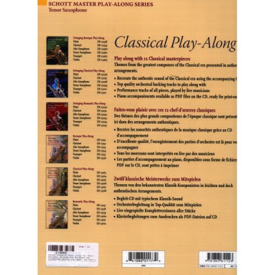Schott Classical Play-Along T-Sax