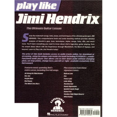 Hal Leonard Play Like Jimi Hendrix