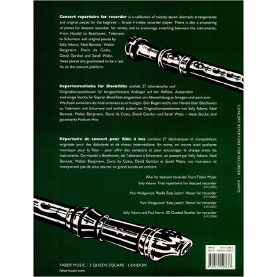 Faber Music Concert Repertoire f. Recorder