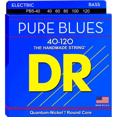 DR Strings Pure Blues Bass 5 040-120