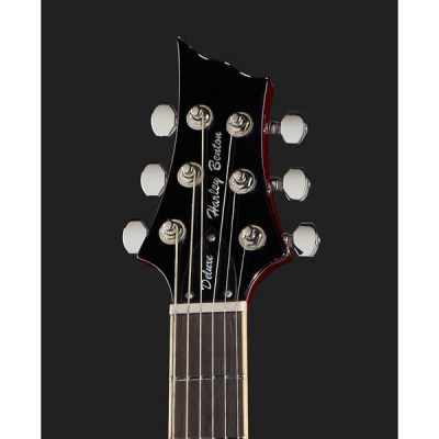 Harley Benton CST-24 Black Cherry Flame DLX