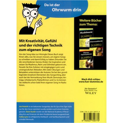 Wiley-Vch  Songwriting for Dummies