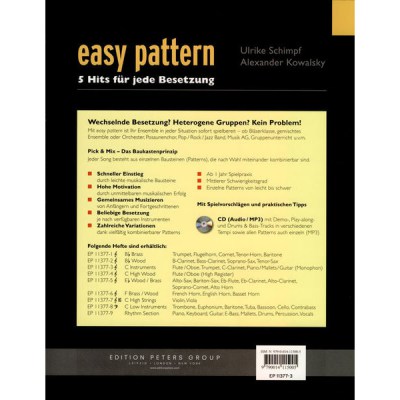C.F. Peters Easy Patterns 5 Hits C Instr.