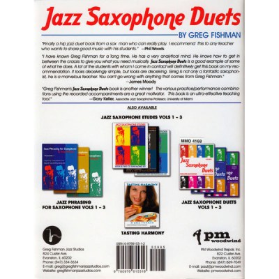 Music Minus One Jazz Saxophone Duets