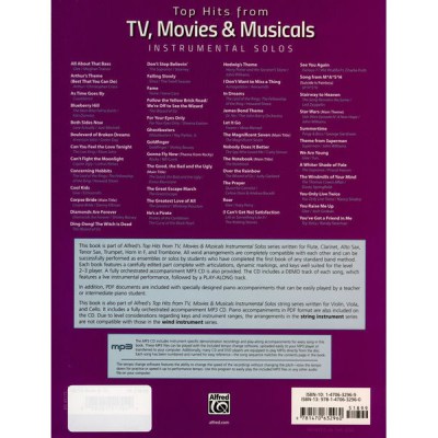 Alfred Music Publishing  Top Hits from TV MoviesTenor