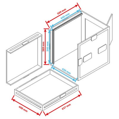 Flyht Pro Case 10U L-Rack Profi