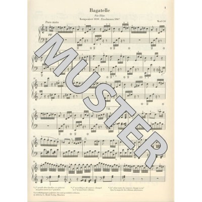 Henle Verlag Beethoven for Elise