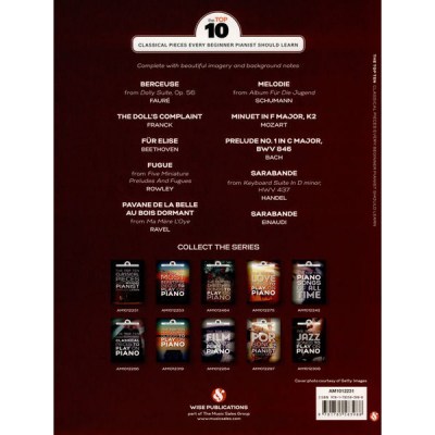 Wise Publications The Top Ten Classical Piano P