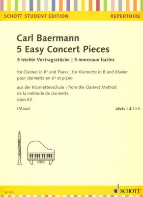 Schott Baermann 5 Easy Concert Pieces