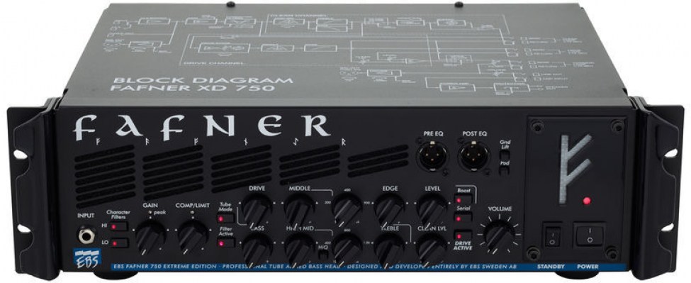 EBS Fafner II Bass Amp Head Bundle купить Транзисторные басовые