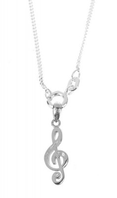 Rockys Pendant with Chain G-Clef