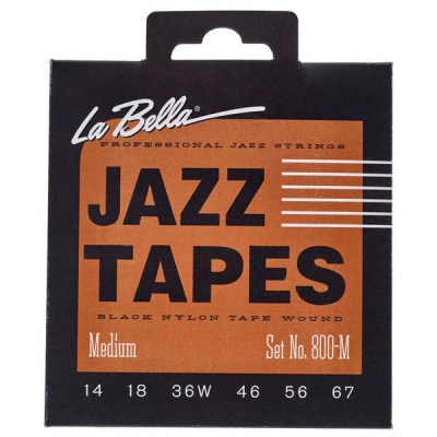 La Bella 800M Jazz Black Nylon M