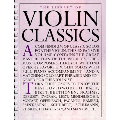 Music Sales The Library Of Violin Classics