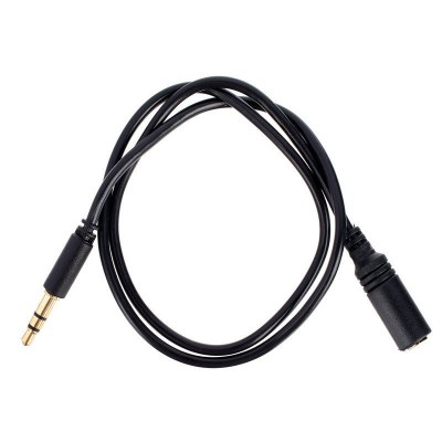 the sssnake Slim Line 4 Pin Jack 0,5m BK