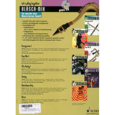Schott Blaser-Mix Evergreens Vol.1 Eb