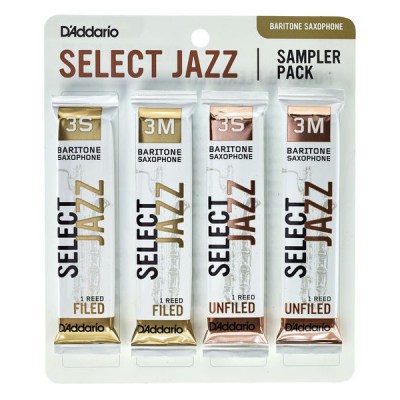 D'Addario Woodwinds Select Jazz Bari Sampler Pck 3
